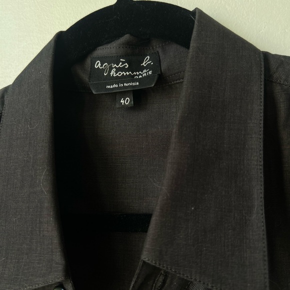 Agnes B. Homme Grey Button Up Shirt - Picture 8 of 9